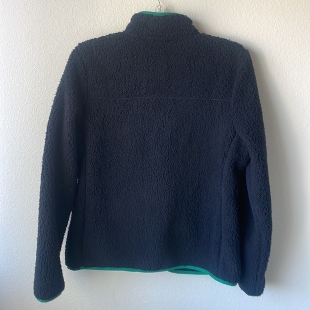 Tommy Hilfiger coat jacket cozy softgirl navy with red and green trim Small - Picture 8 of 11
